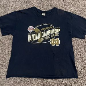 NOTRE DAME VINTAGE CHAMPIONSHIP FOOTBALL JERSEY